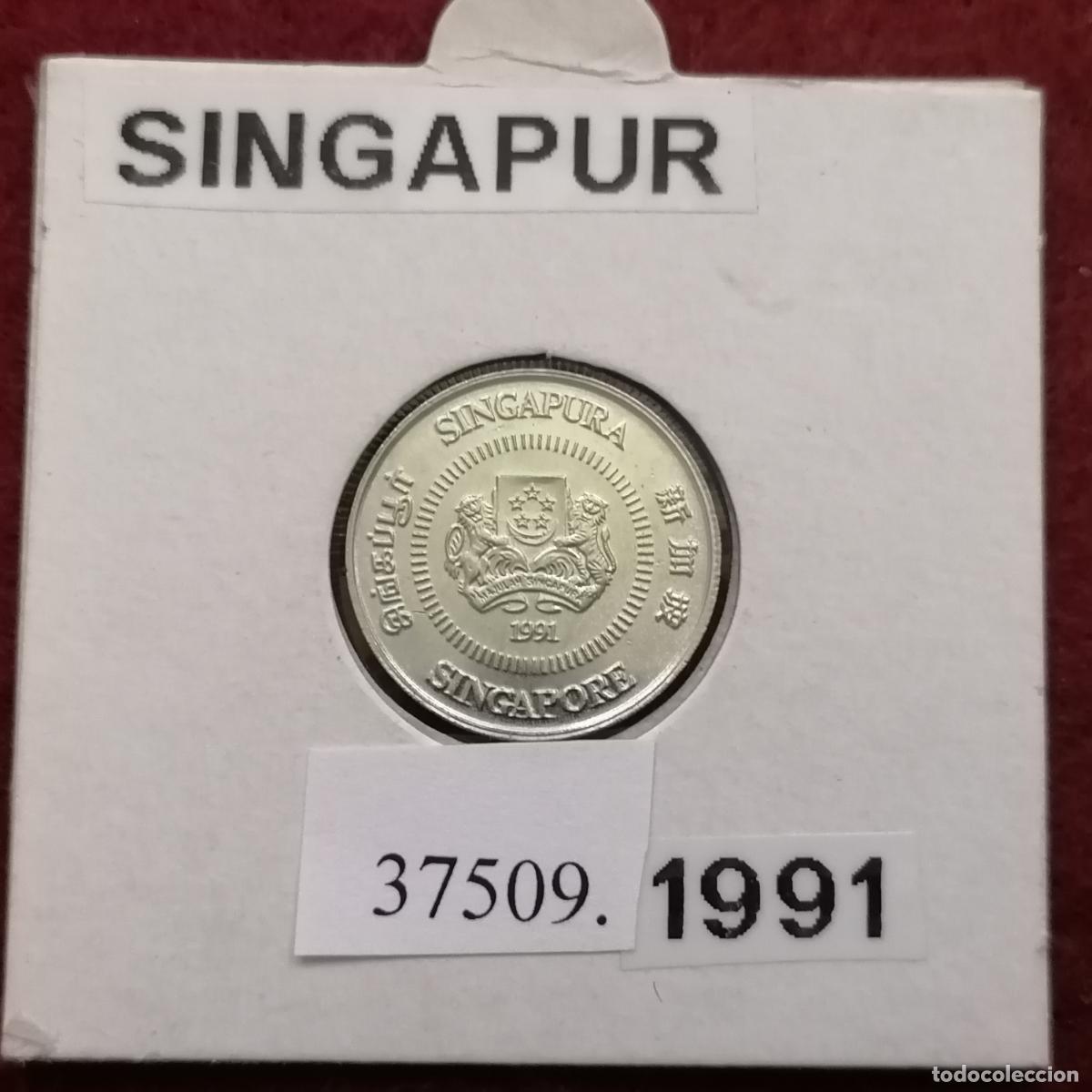 Monedas antiguas de Asia: Singapur 10 centimos 1991 - Foto 1