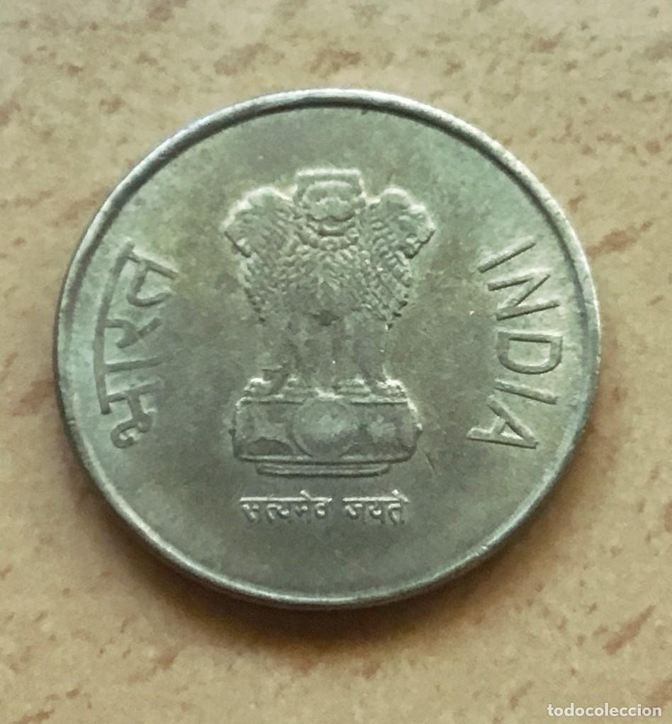 Monedas antiguas de Asia: 5 rupias de India. A&ntilde;o 2011 - Foto 2