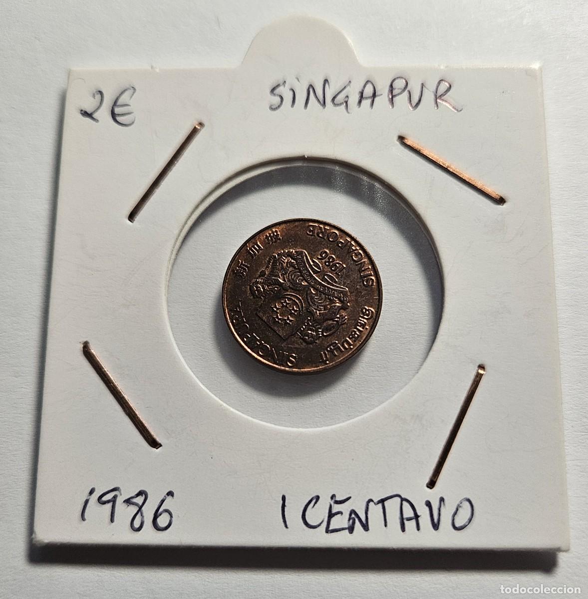 Monedas antiguas de Asia: MONEDA DE SINGAPUR 1986 &rdquo;1 CENTAVO&rdquo; - Foto 1