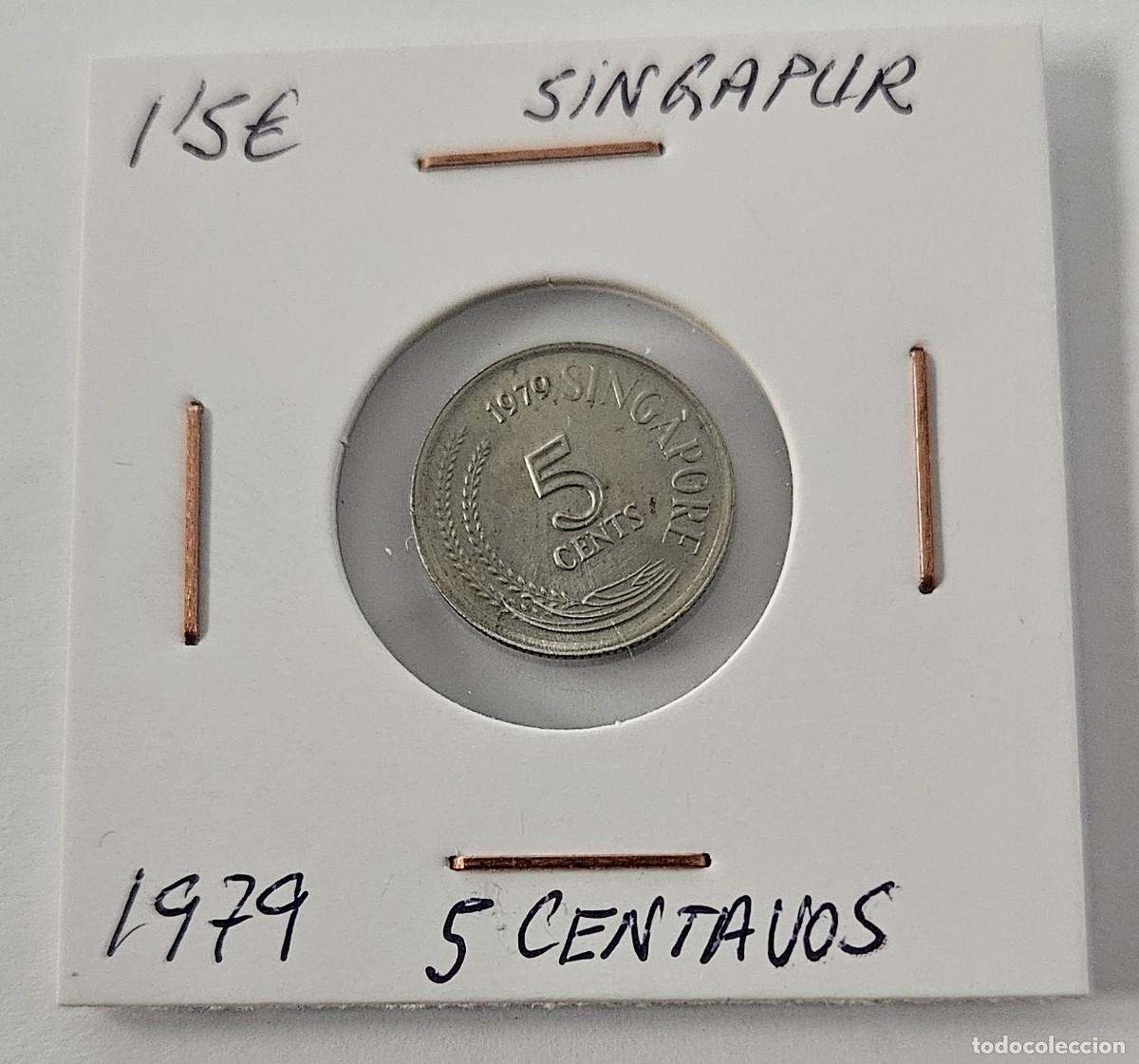 Monedas antiguas de Asia: MONEDA DE SINGAPUR 1979 &rdquo;5 CENTAVOS&rdquo; - Foto 1