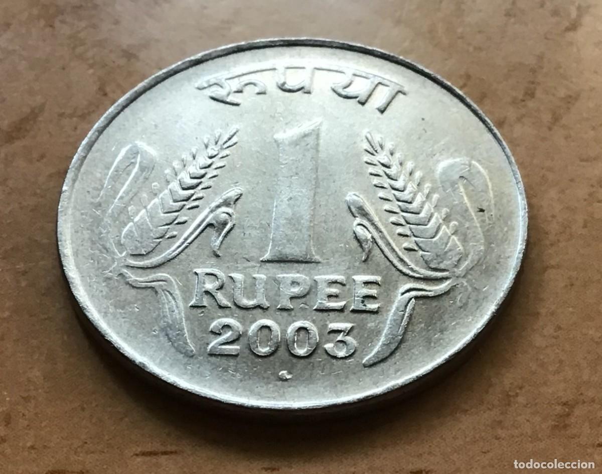 Monedas antiguas de Asia: 1 rupia de India. A&ntilde;o 2003 - Foto 1