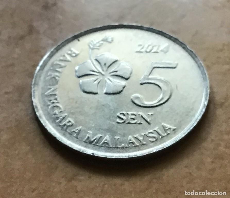 Monedas antiguas de Asia: 5 sen de Malasia. A&ntilde;o 2014 - Foto 1