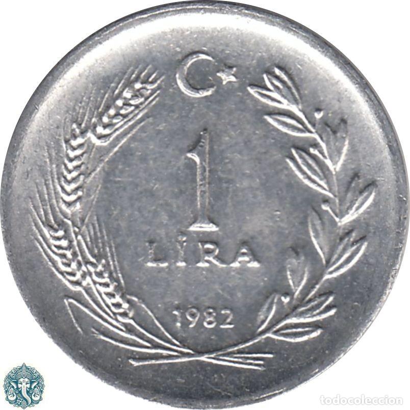 Monedas antiguas de Asia: TURQU&Iacute;A 1 Lira 1982 KM#943