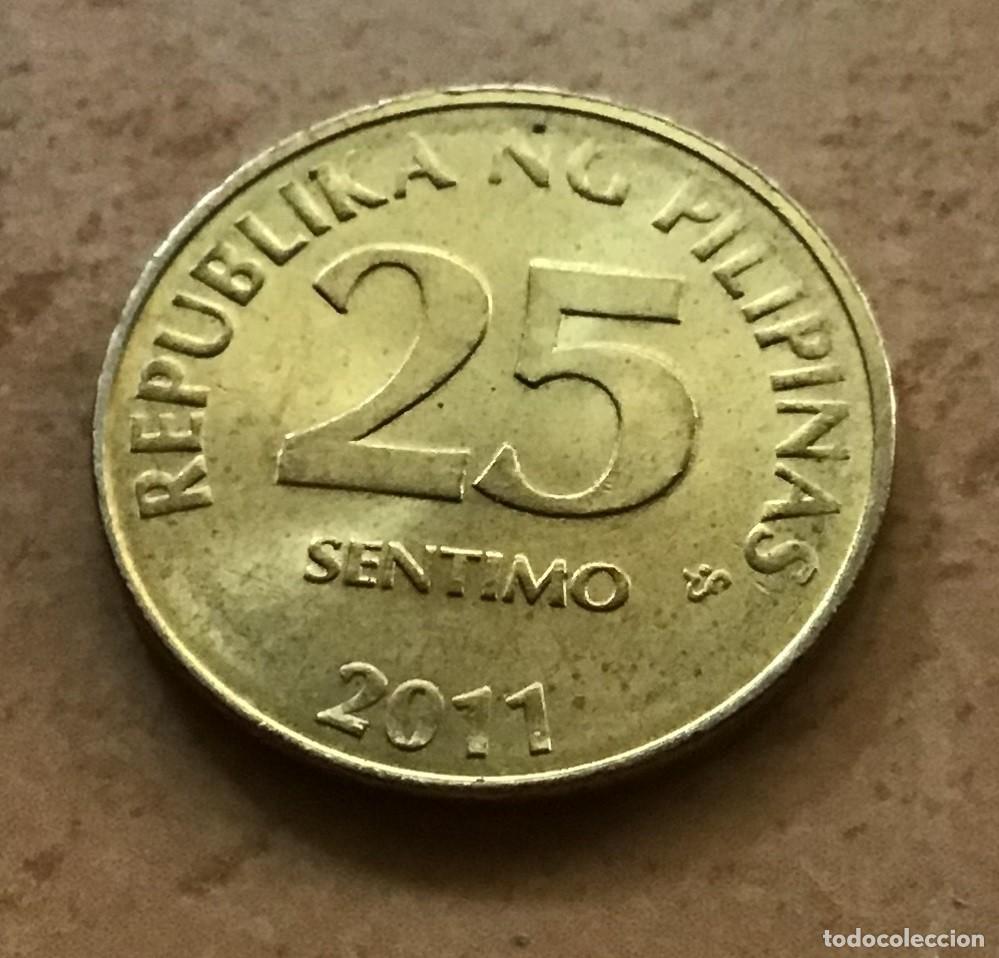 Monedas antiguas de Asia: 25 sentimo de filipinas. A&ntilde;o 2011 - Foto 1