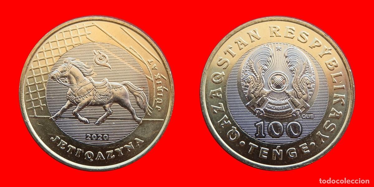 Monedas antiguas de Asia: 100 TENGE 2020 CABALLO SIN CIRCULAR KAZAJISTAN-6992SC