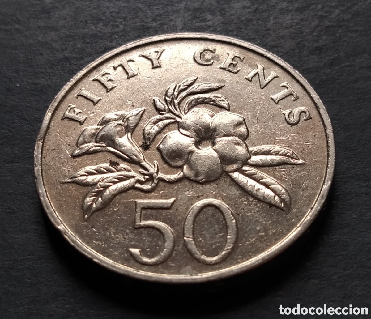 Monedas antiguas de Asia: MONEDA - SINGAPUR 50 CENTS 2011 - Foto 3