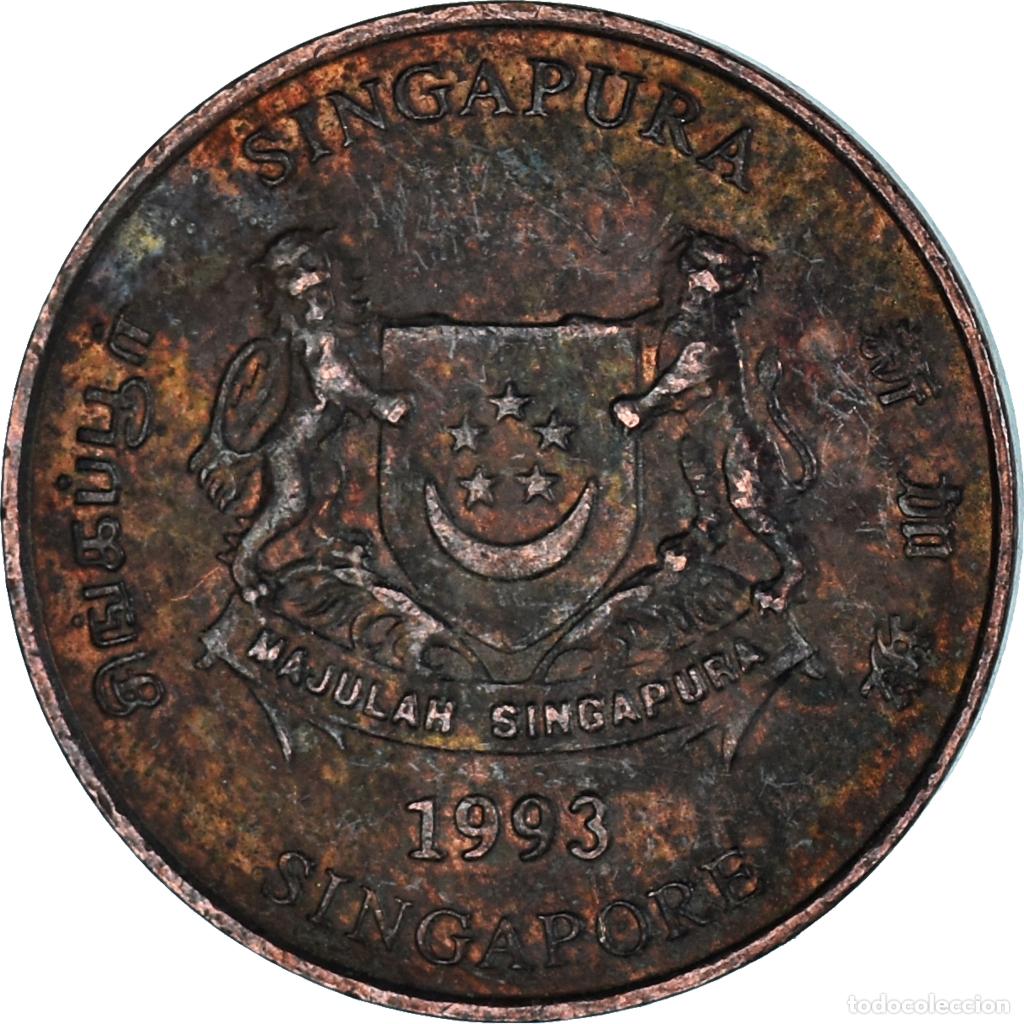 Monedas antiguas de Asia: [#1481594] Moneda, Singapur, Cent, 1993 - Foto 1