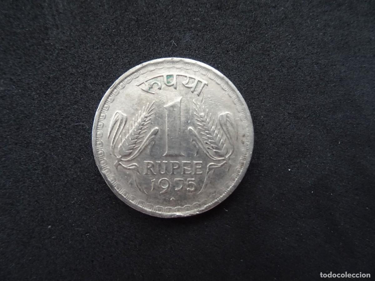 Monedas antiguas de Asia: INDIA MONEDA 1 RUPIA 1975 - Foto 2