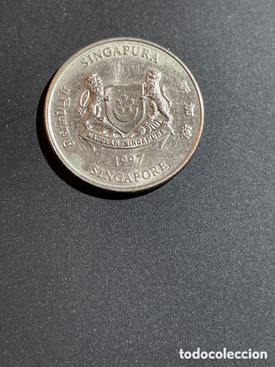 Monedas antiguas de Asia: Singapur 20 cents 1997 - Foto 1