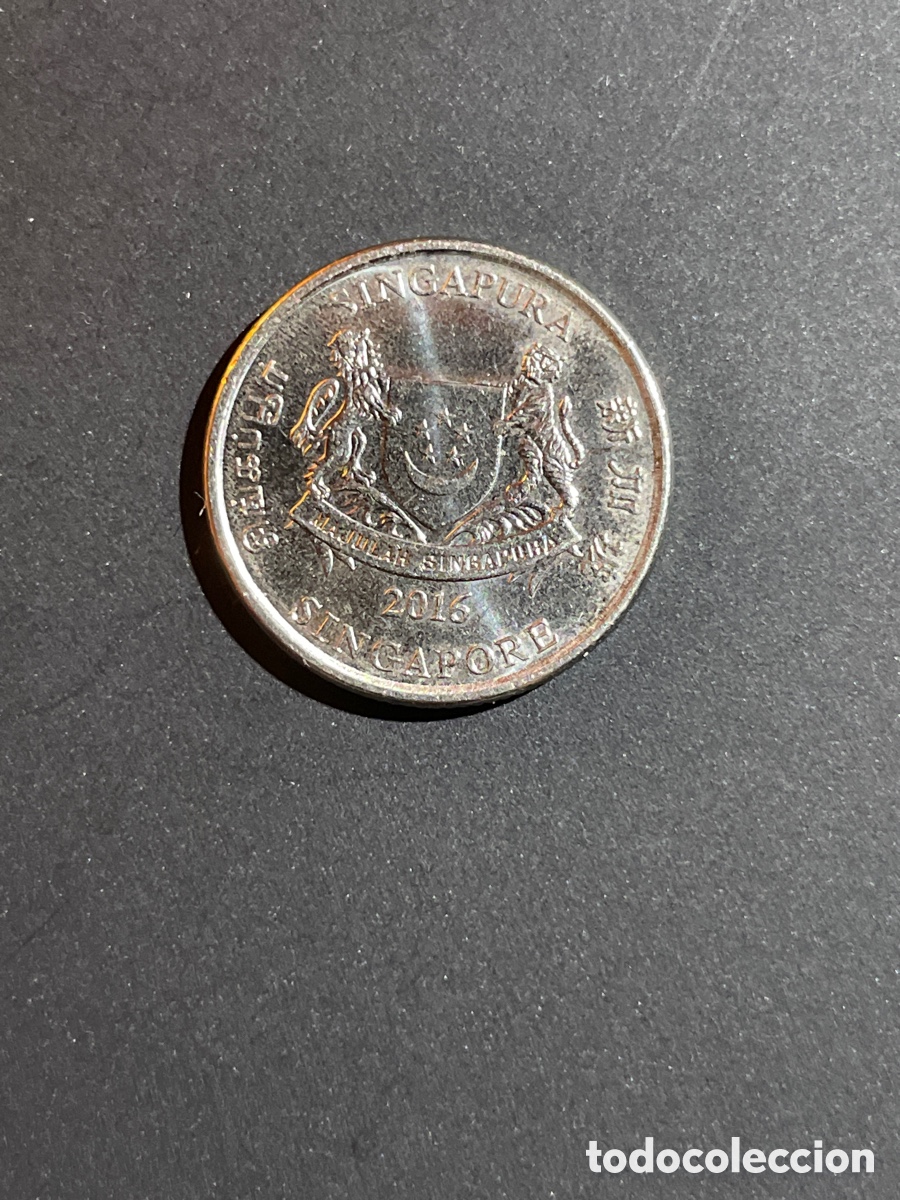 Monedas antiguas de Asia: Singapur 20 cent 2016 - Foto 1