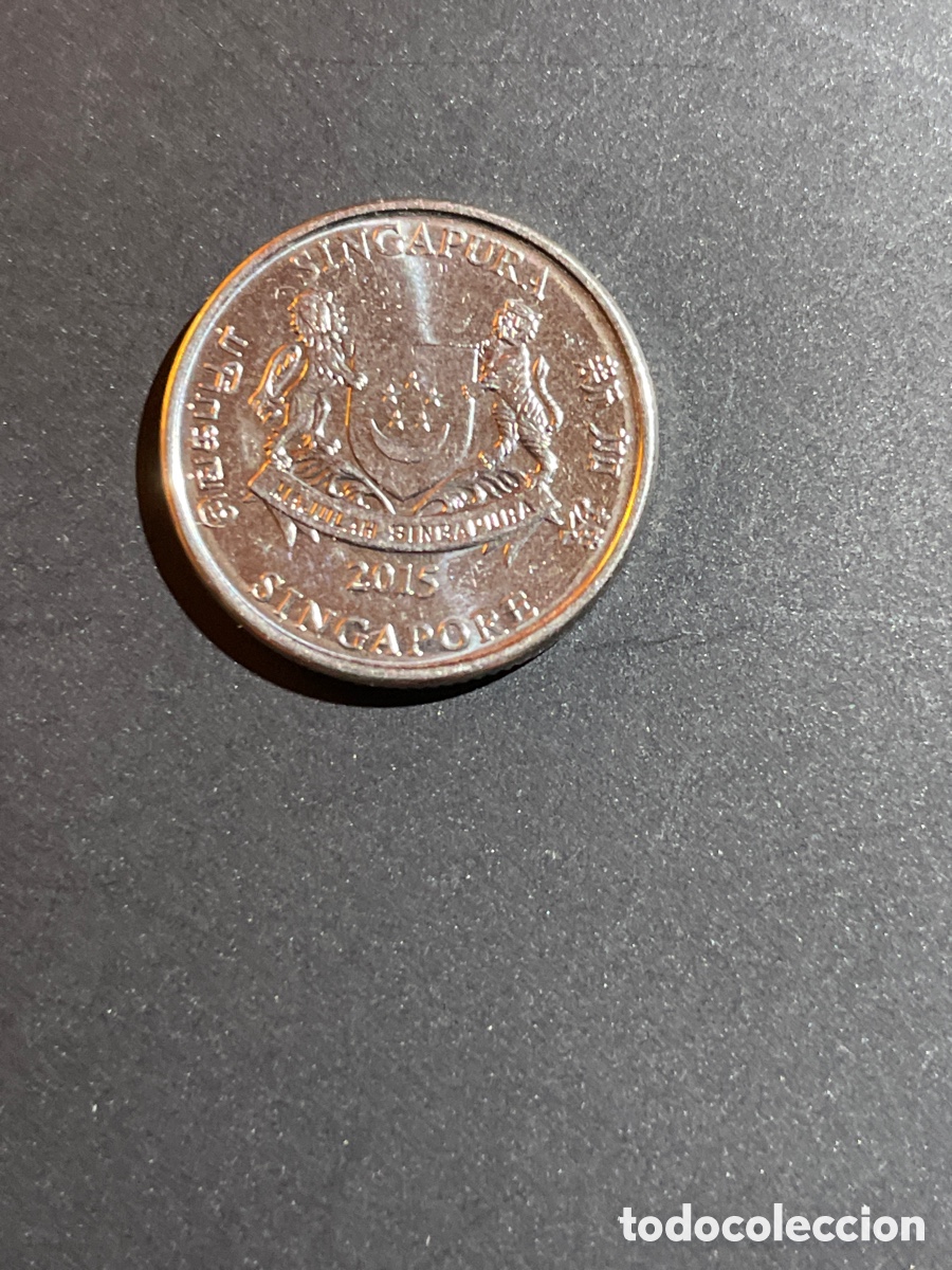 Monedas antiguas de Asia: Singapur 20 cents 2015 - Foto 1