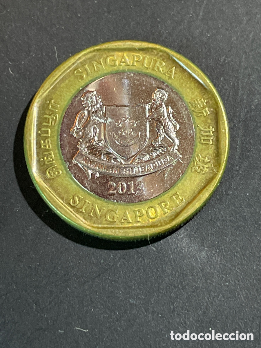 Monedas antiguas de Asia: Singapur 1 dollar a&ntilde;o 2013 - Foto 1