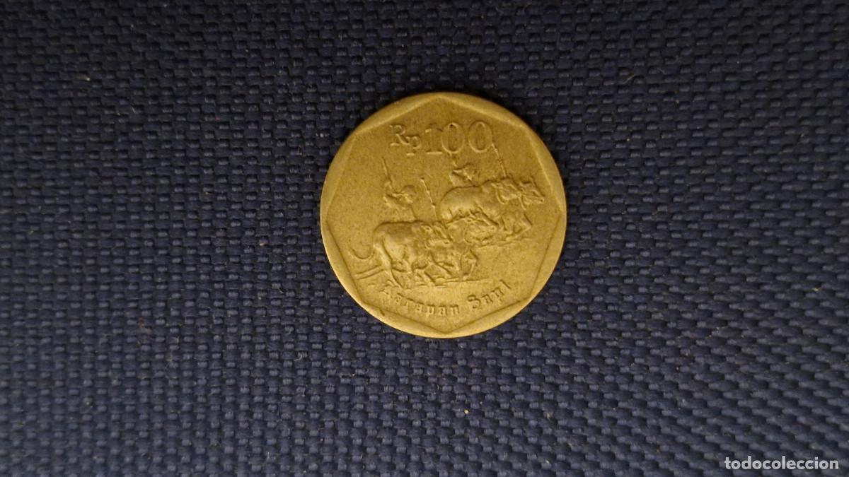 Monedas antiguas de Asia: Moneda Indonesia 1995 100 Rupiah - Foto 2