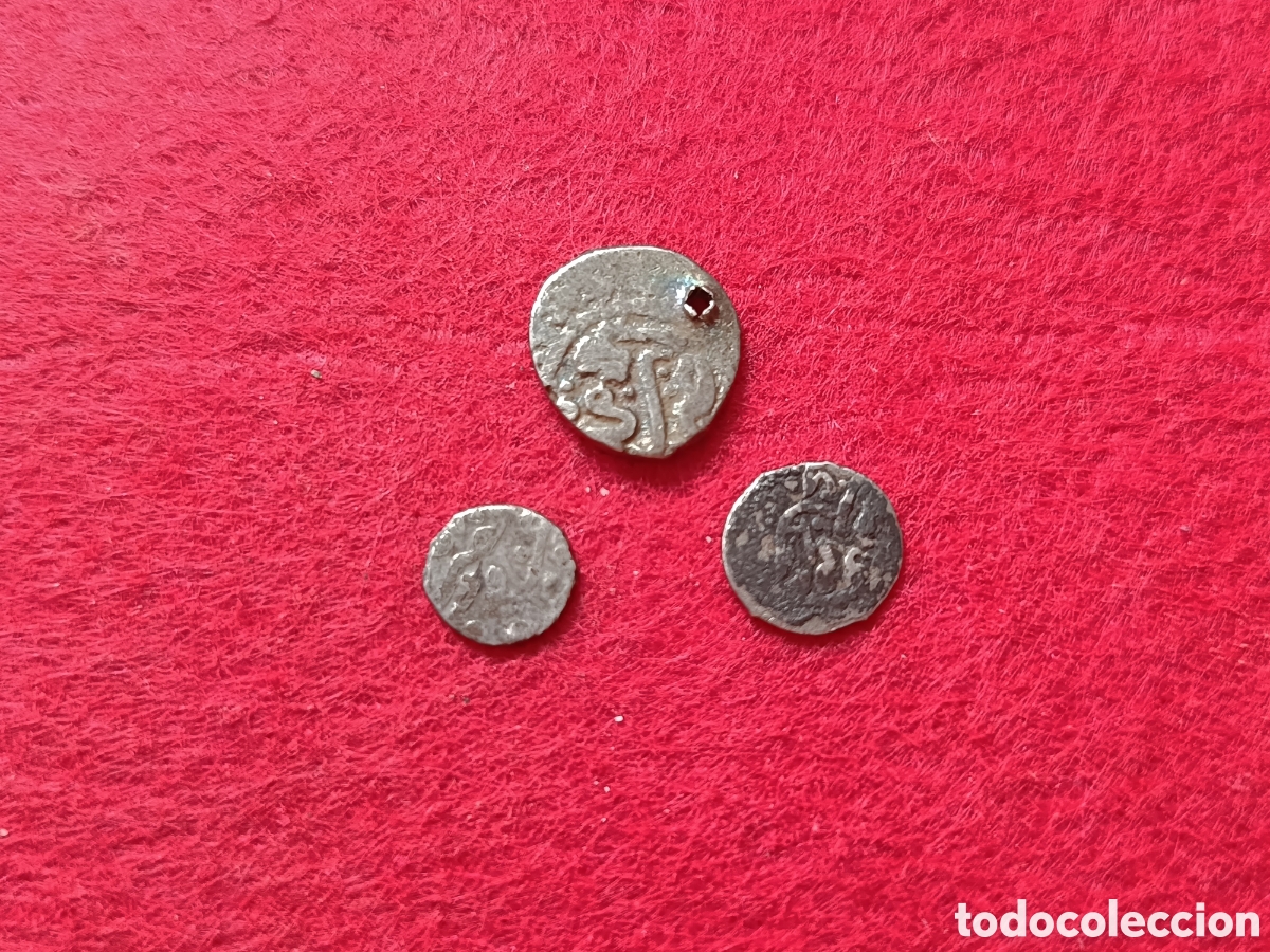 Monedas antiguas de Asia: Lote 3 monedas de Plata. A identificar - Foto 1