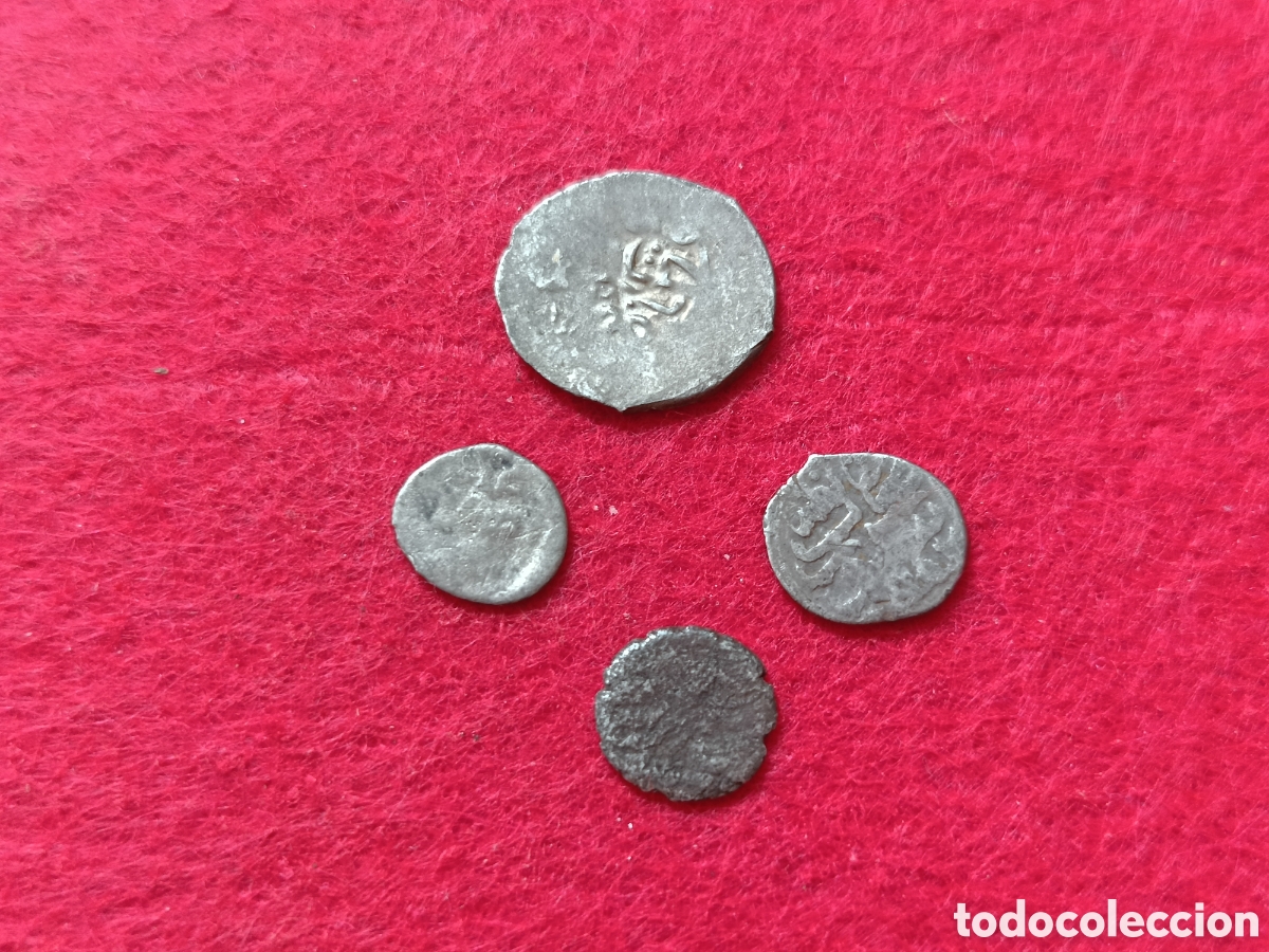 Monedas antiguas de Asia: Lote 4 monedas de Plata. A identificar - Foto 1