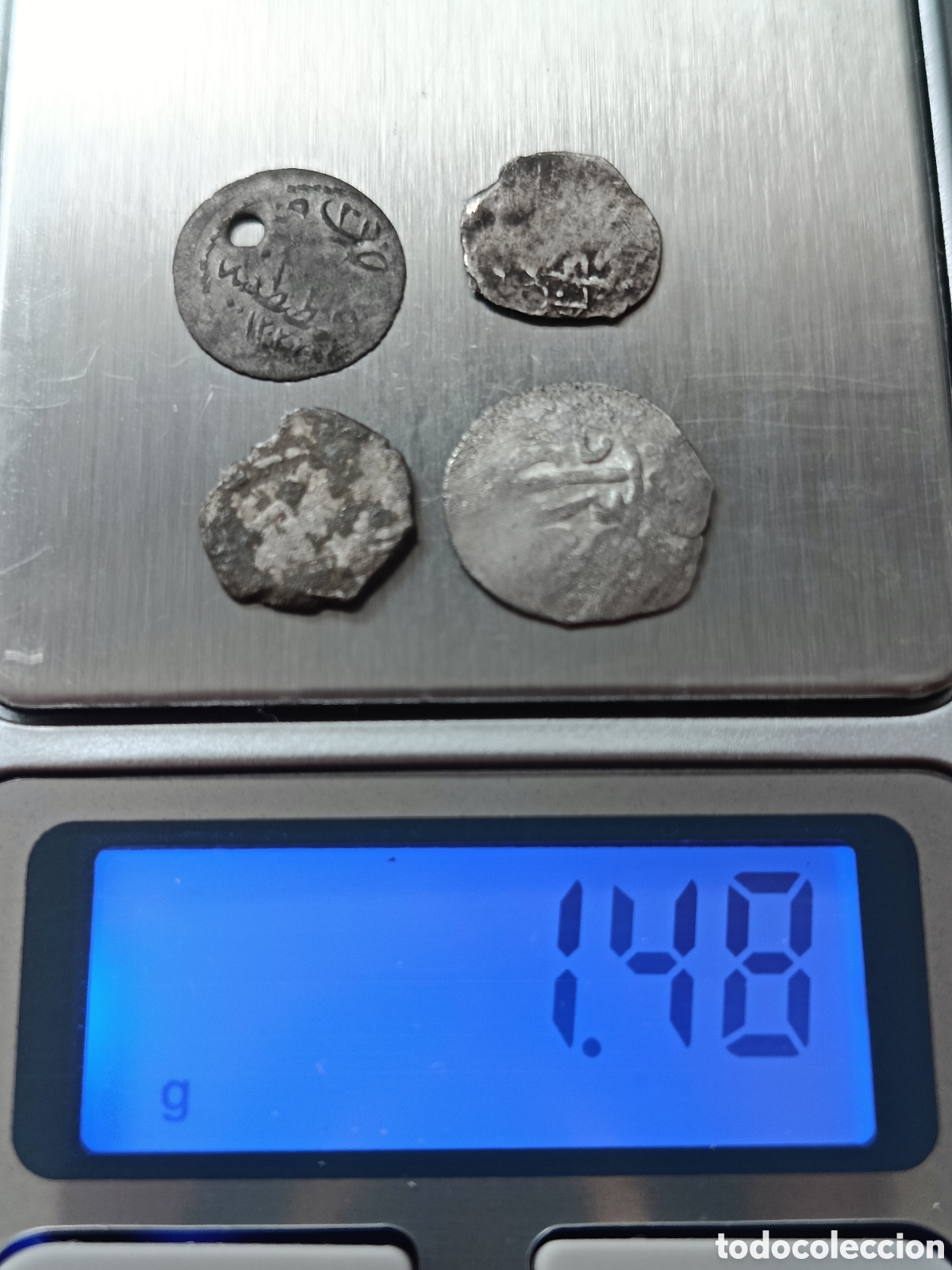 Monedas antiguas de Asia: Lote 4 monedas de Plata. A identificar - Foto 3