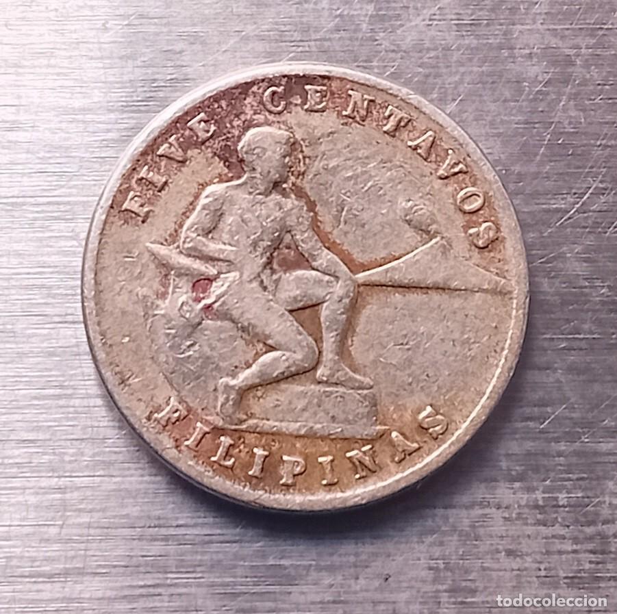 Monedas antiguas de Asia: 5 CENTAVOS 1945 FILIPINAS - Foto 1