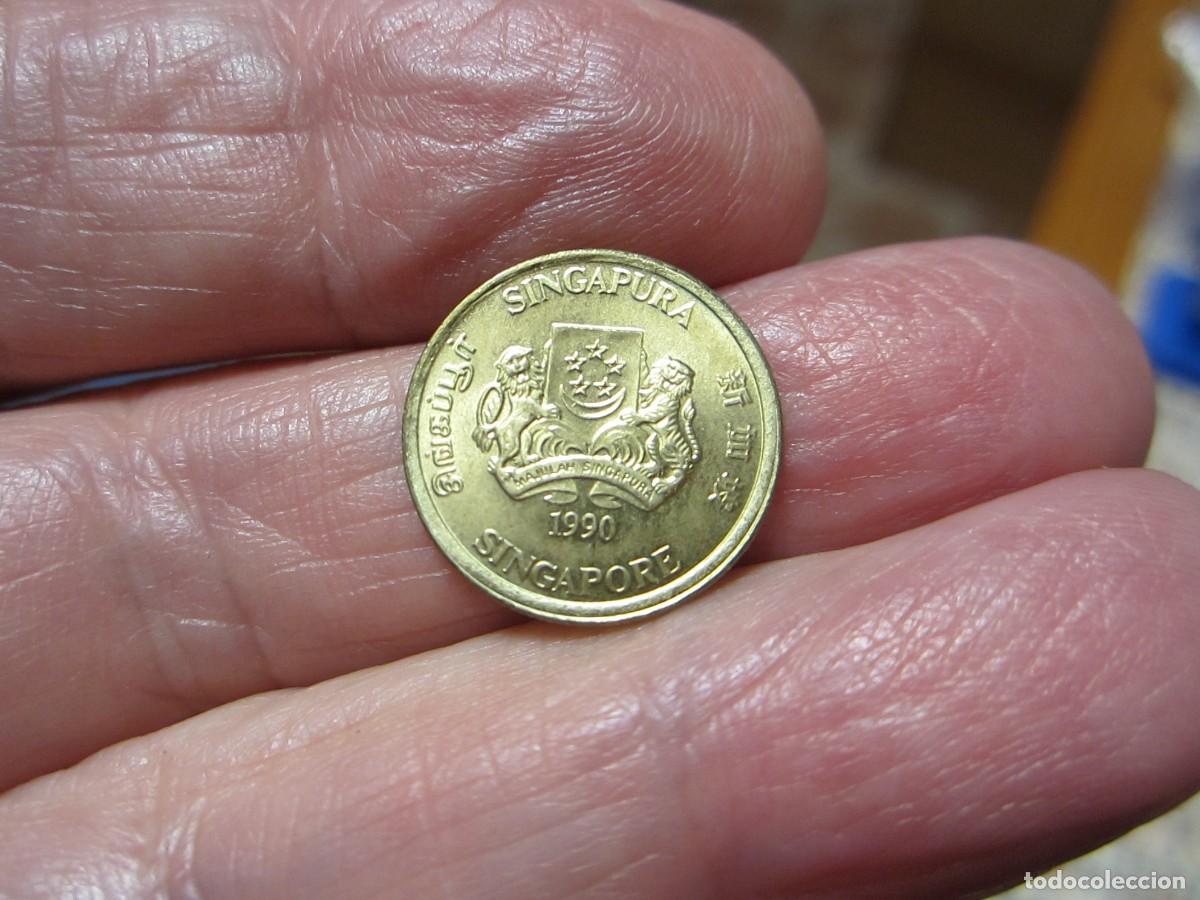 Monedas antiguas de Asia: MONEDA DE SINGAPUR DE 5 CENTAVOS DE 1990 SC - Foto 1