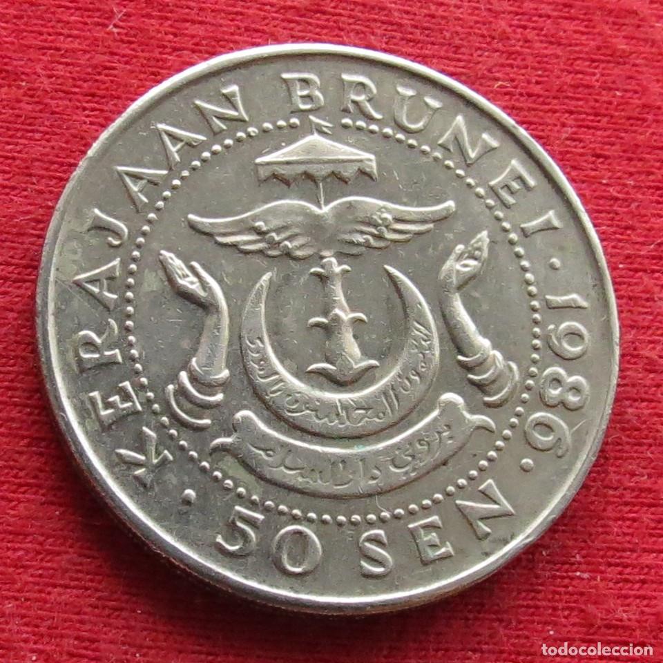 Monedas antiguas de Asia: Brunei 50 sen 1986 , - Foto 1