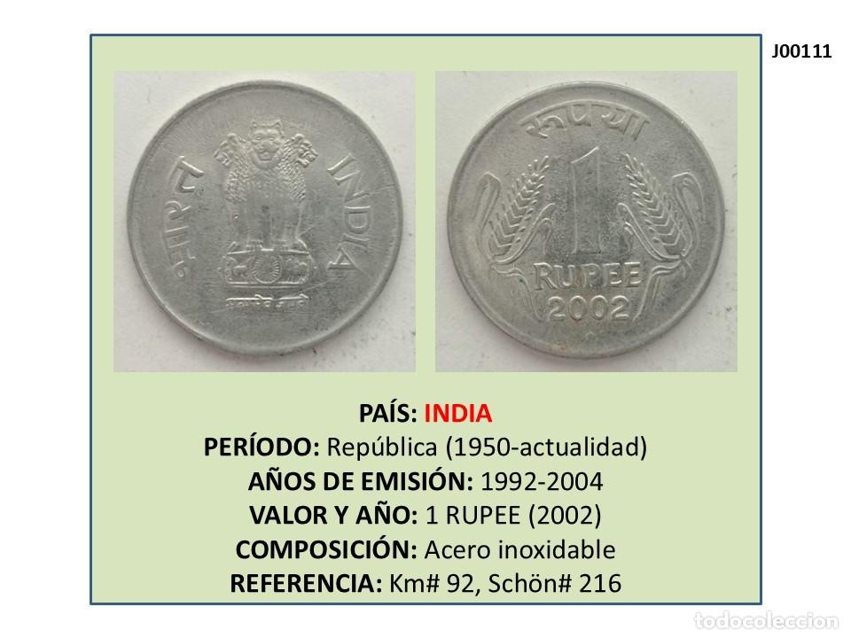 Monedas antiguas de Asia: MONEDA DE 1 RUPEE (2002) (INDIA) - Foto 1