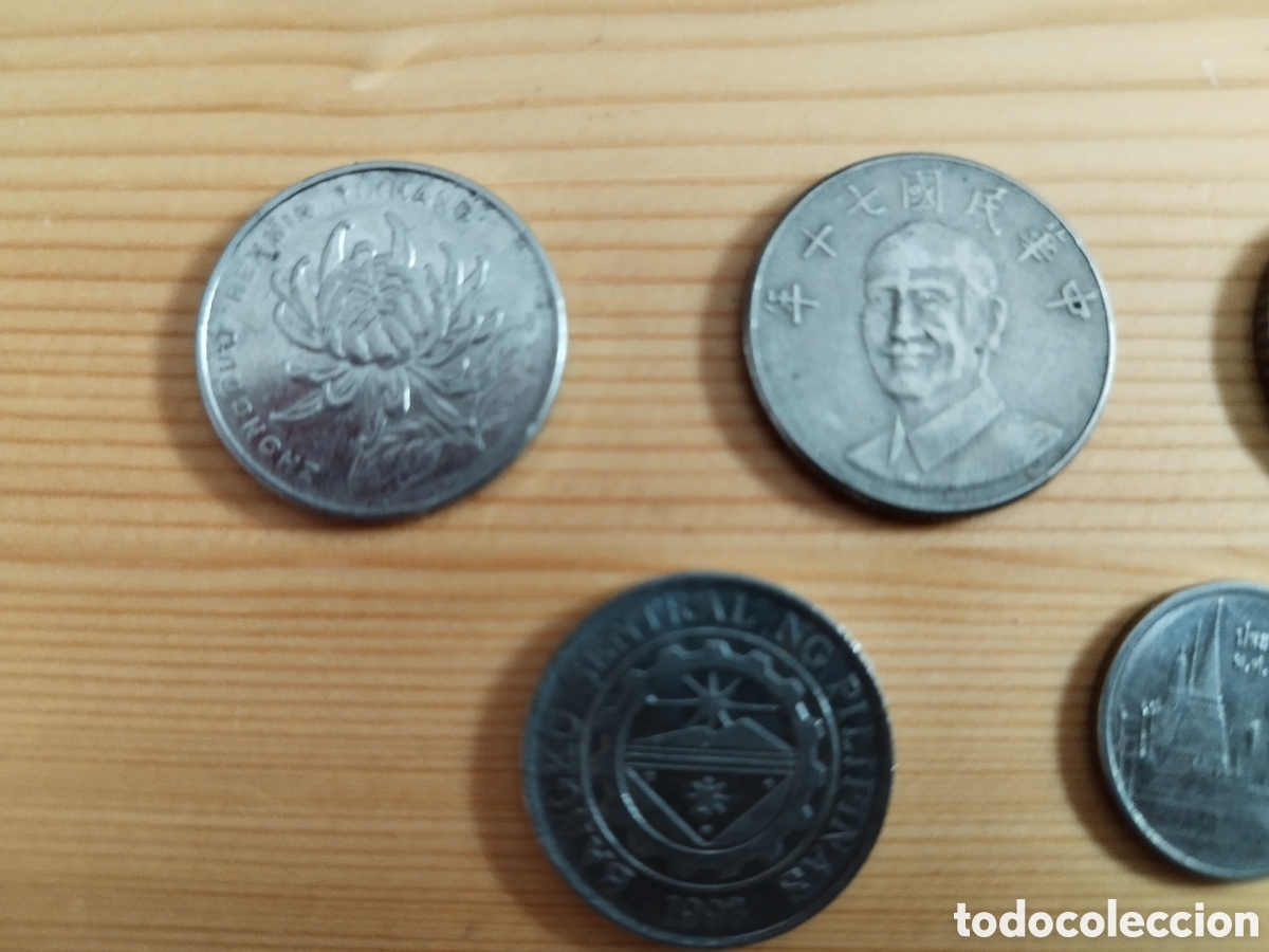 Monedas antiguas de Asia: Lote de 5 monedas de Asia - Foto 2