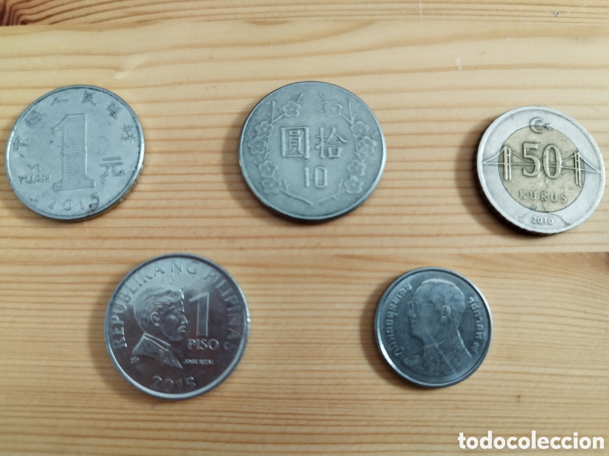 Monedas antiguas de Asia: Lote de 5 monedas de Asia - Foto 5