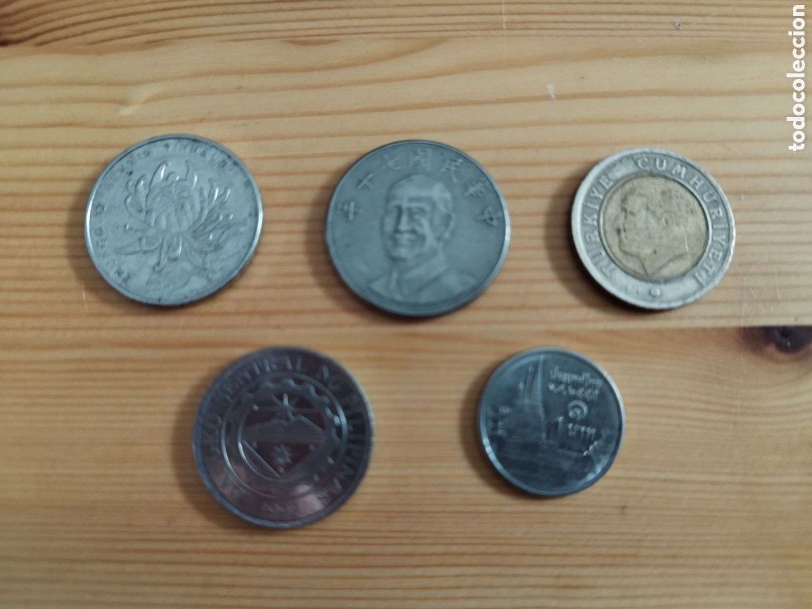 Monedas antiguas de Asia: Lote de 5 monedas de Asia - Foto 1