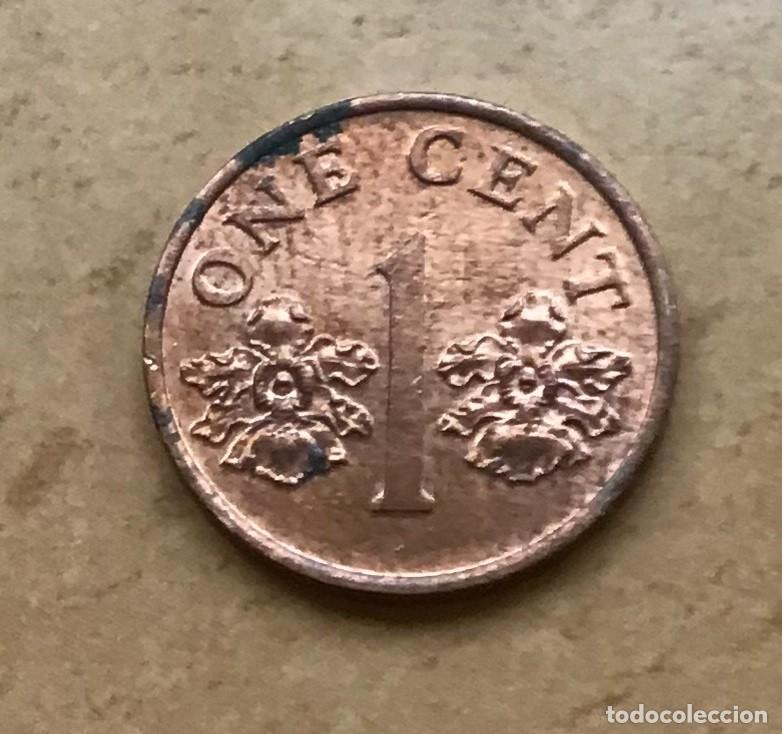 Monedas antiguas de Asia: 1 centavo de Singapur. A&ntilde;o 1995 - Foto 1