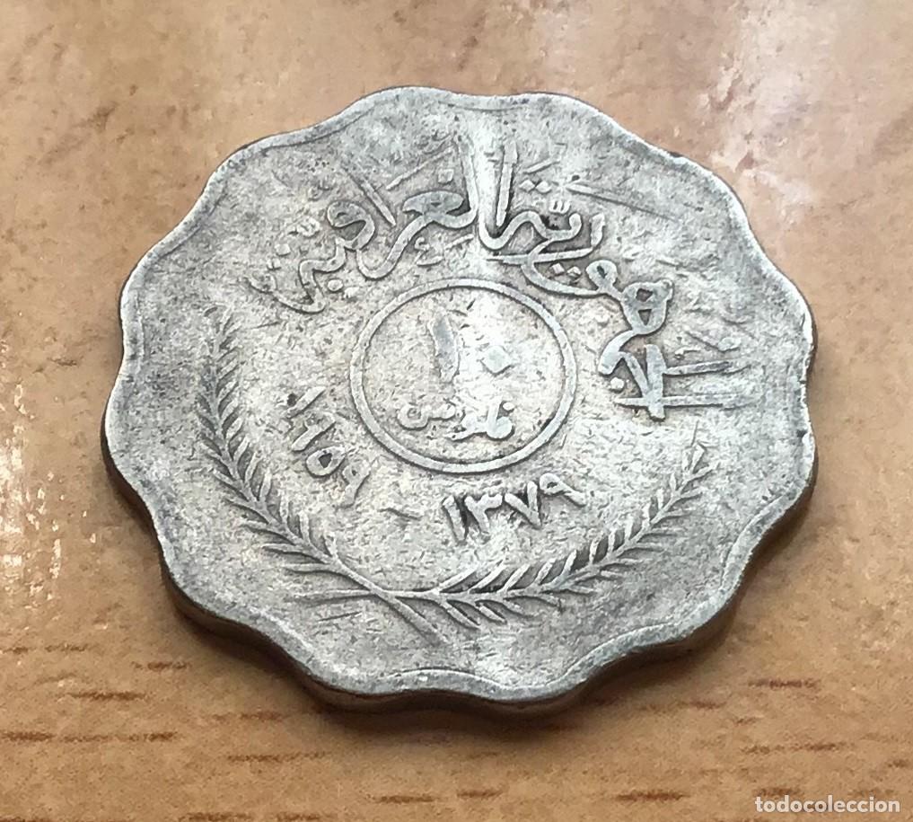 Monedas antiguas de Asia: 10 fils de Irak. A&ntilde;o 1959