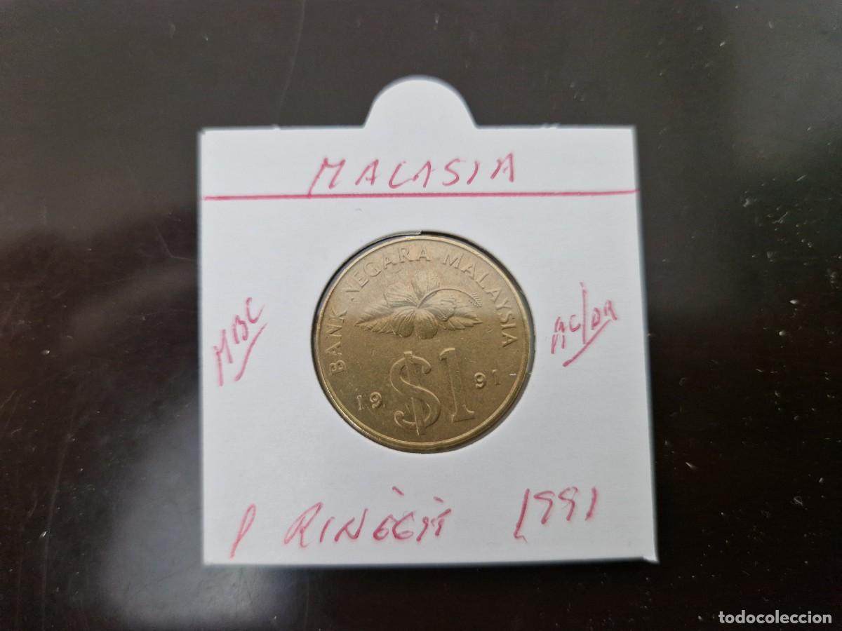 Monedas antiguas de Asia: MALASIA 1 RINGGIT 1991 MBC KM=54 (ALUMINIO-BRONCE) - Foto 1