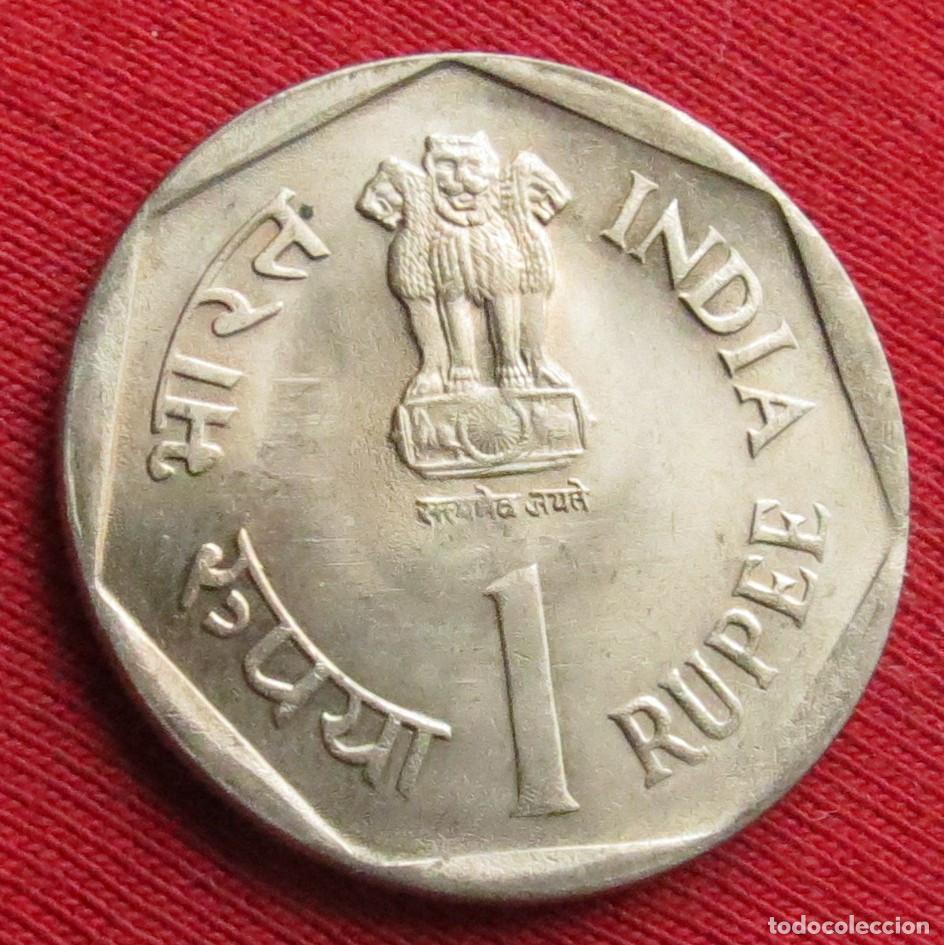 Monedas antiguas de Asia: India 1 rupee 1990 SAARC ano &diams; - Foto 2