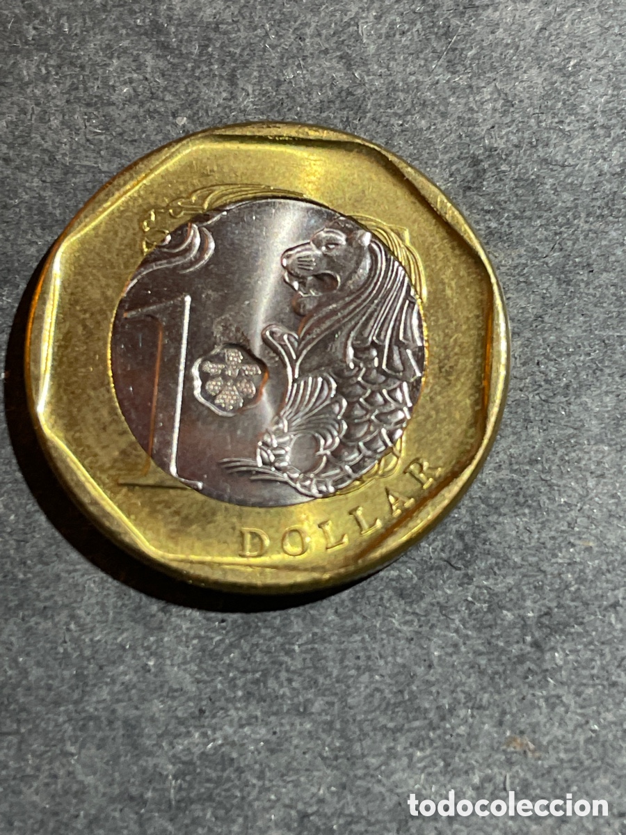 Monedas antiguas de Asia: Singapur. 1 d&oacute;lar. 2016 - Foto 1