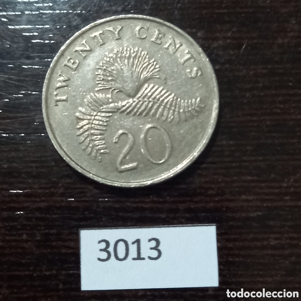 Monedas antiguas de Asia: Singapur 20 c&eacute;ntimos 1991 - Foto 2