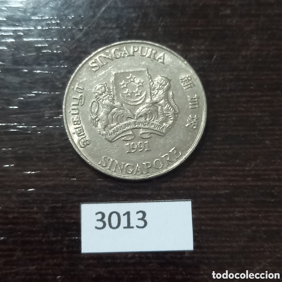 Monedas antiguas de Asia: Singapur 20 c&eacute;ntimos 1991 - Foto 1