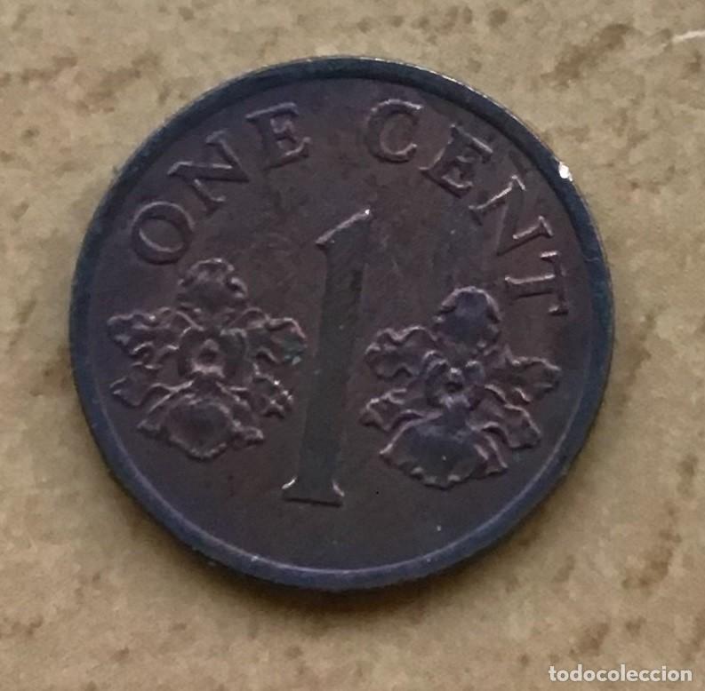 Monedas antiguas de Asia: 1 centavo de Singapur. A&ntilde;o 1992 - Foto 2