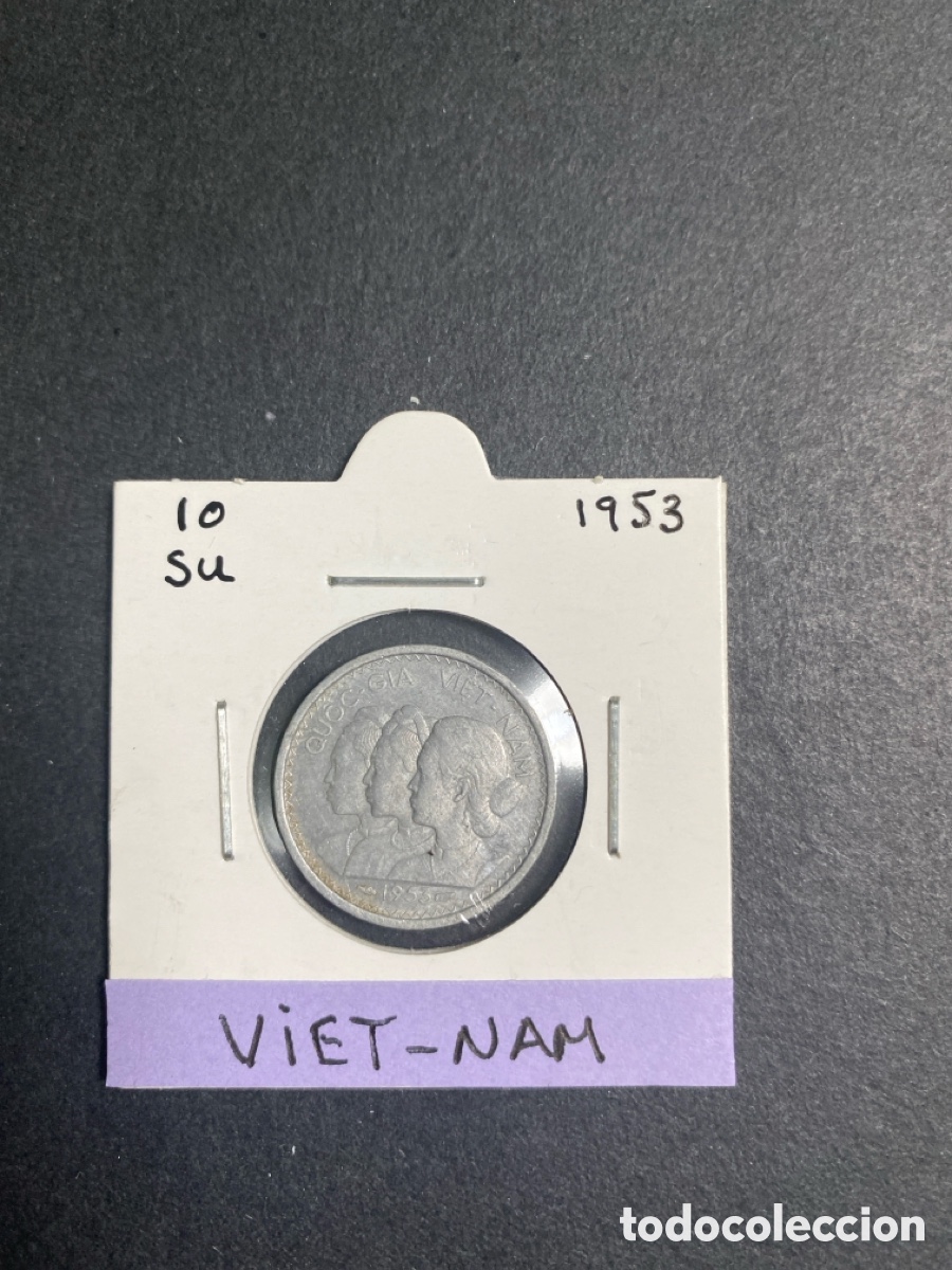 Monedas antiguas de Asia: Moneda de Vietnam 10 su - Foto 1
