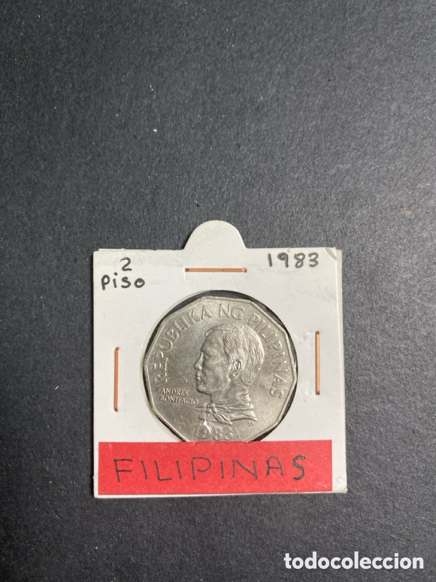 Monedas antiguas de Asia: Moneda de Filipinas 2 piso - Foto 1