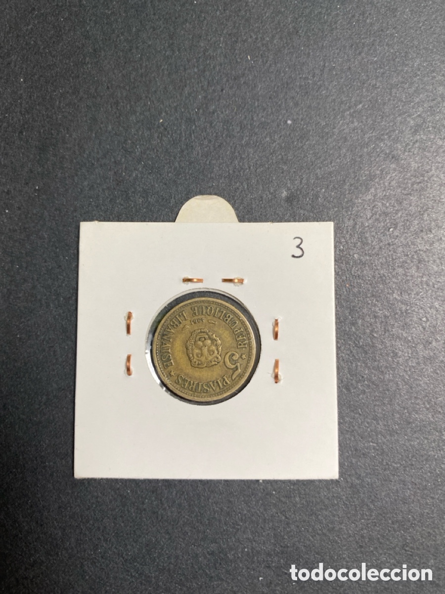 Monedas antiguas de Asia: Moneda de L&iacute;bano 5 piastras - Foto 2