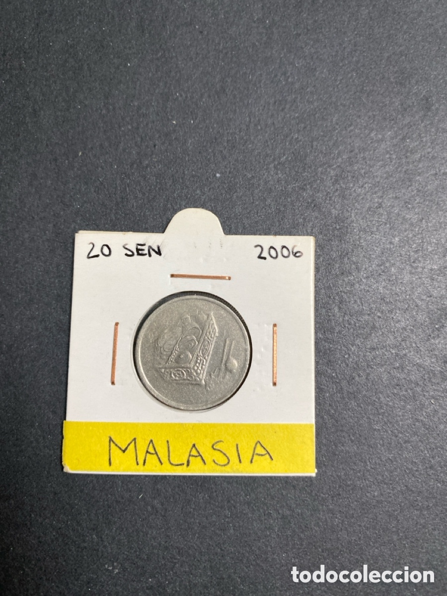 Monedas antiguas de Asia: Moneda de Malasia 20 sen - Foto 1