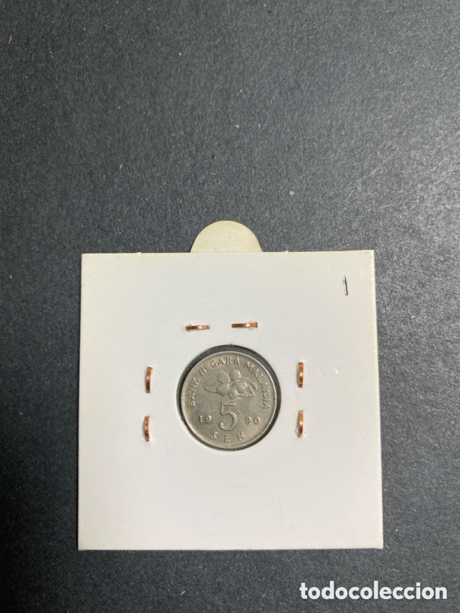 Monedas antiguas de Asia: Moneda de Malasia 5 sen - Foto 2