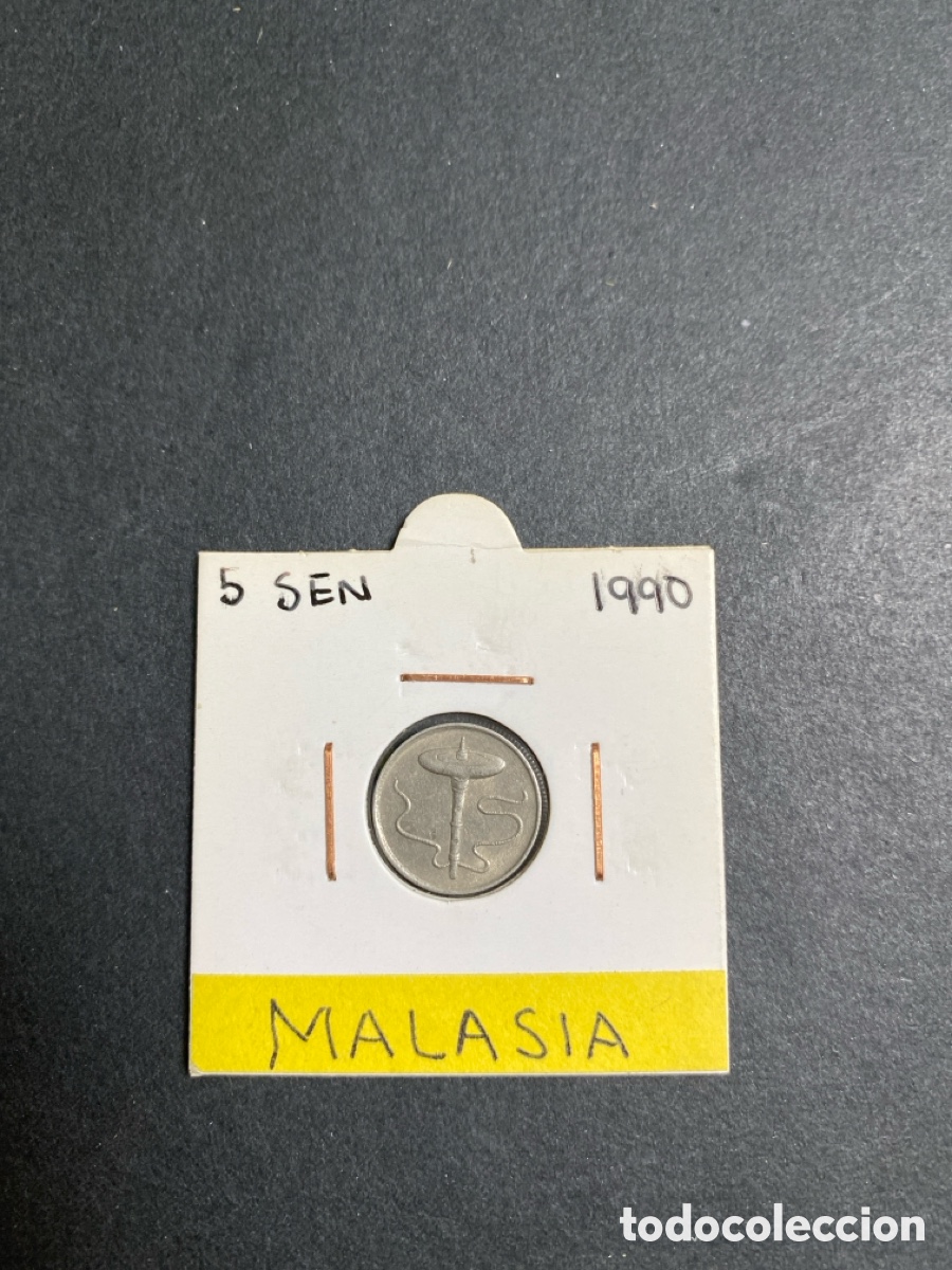 Monedas antiguas de Asia: Moneda de Malasia 5 sen - Foto 1