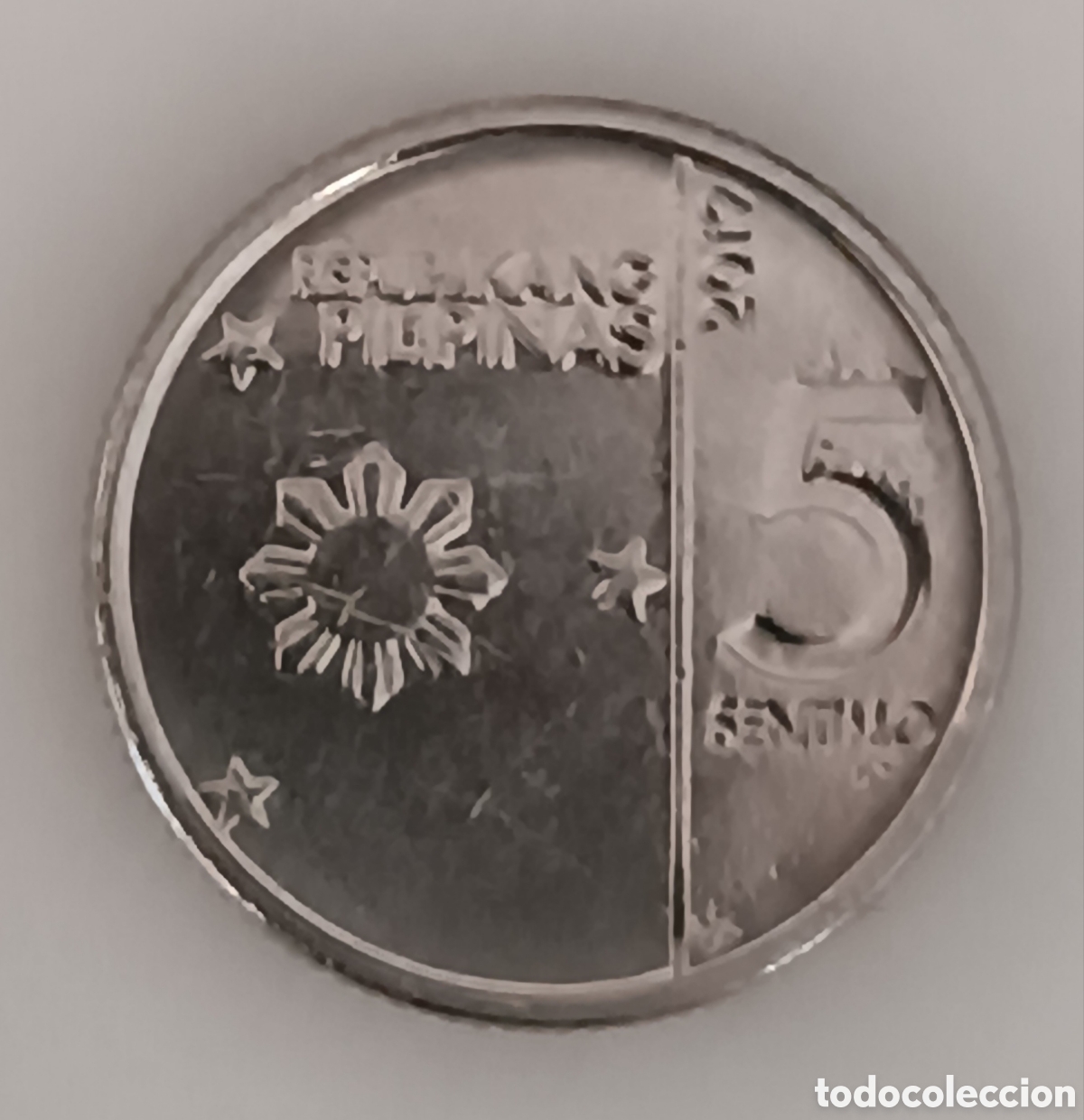 Monedas antiguas de Asia: MONEDA 5 CENTIMOS SENTIMO FILIPINAS - Foto 1