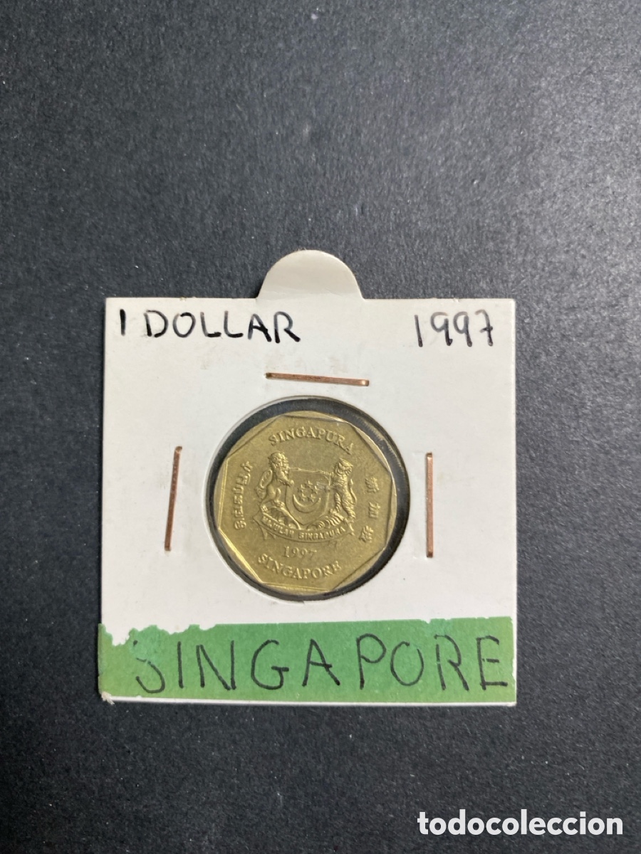 Monedas antiguas de Asia: Moneda de Singapur 1 dollar - Foto 1