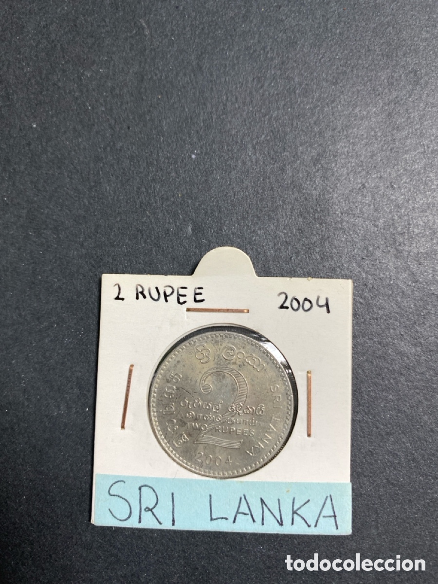 Monedas antiguas de Asia: Moneda de Sri Lanka 2 rupee - Foto 1