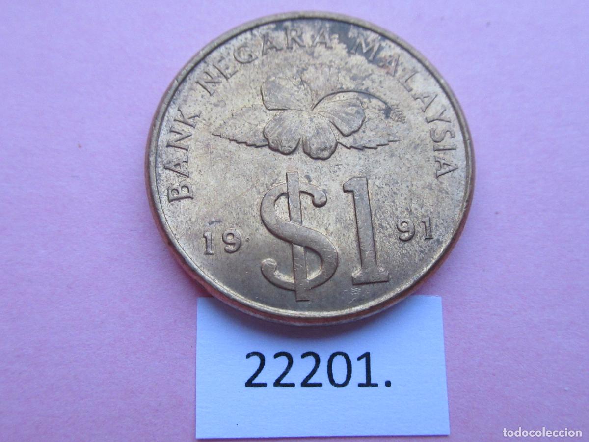 Monedas antiguas de Asia: Malaysia 1 ringgit 1991, Malasia - Foto 2