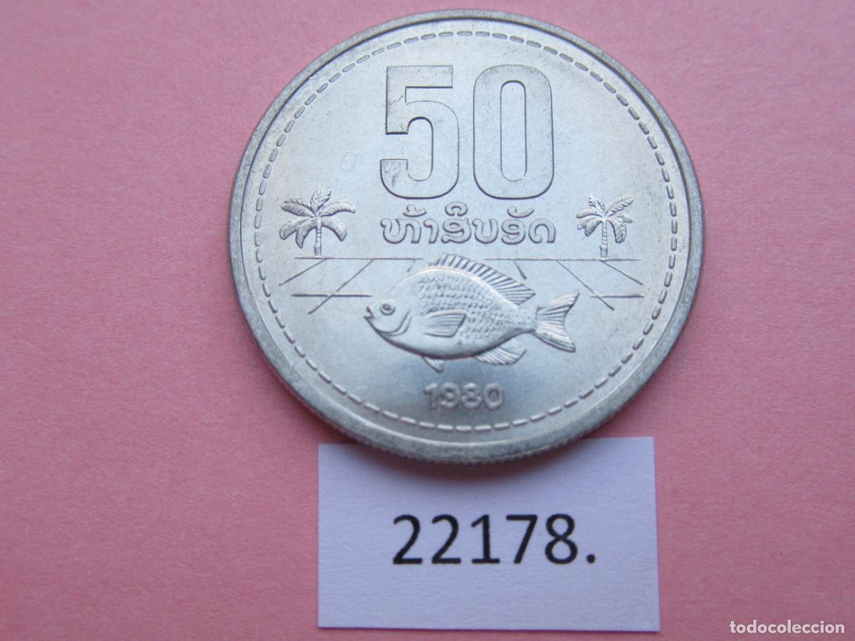 Monedas antiguas de Asia: Laos 50 Att, 1980 ,,, - Foto 1