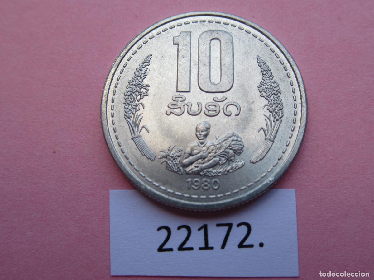 Monedas antiguas de Asia: Laos 10 Att, 1980 ,,, - Foto 1