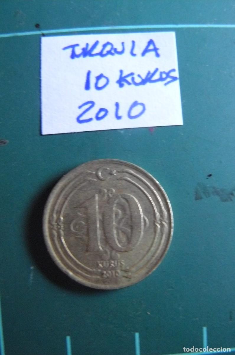 Monedas antiguas de Asia: Moneda de Turquia 10 Kurus 2010 - Foto 1