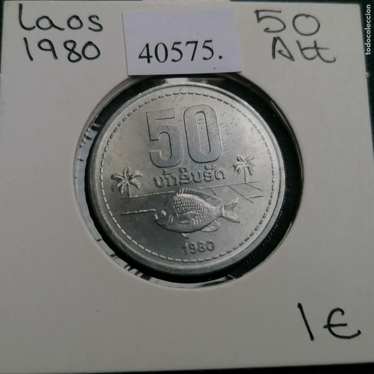 Monedas antiguas de Asia: Laos, 1980, 50 att,. - Foto 1