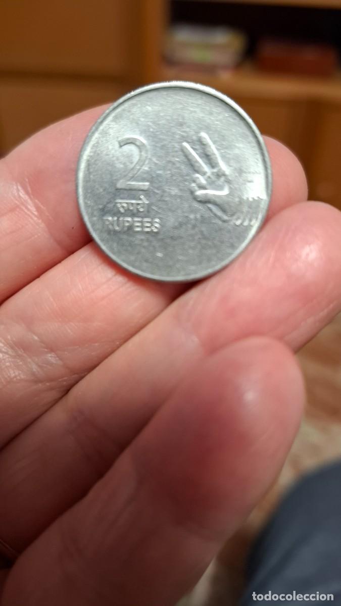 Monedas antiguas de Asia: MONEDA DE INDIA DE 2 RUPPIAS DE 2007 - Foto 2